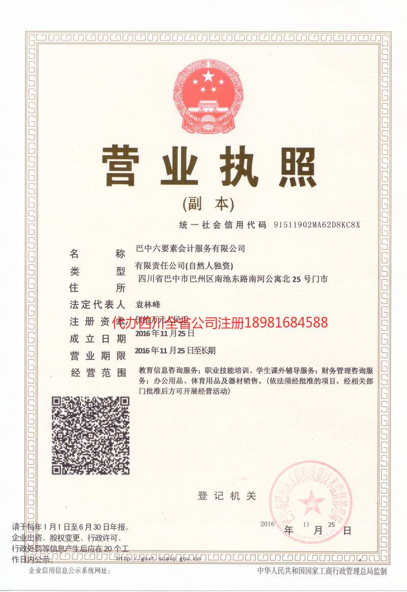 耒阳耒阳六要素会计服务有限公司